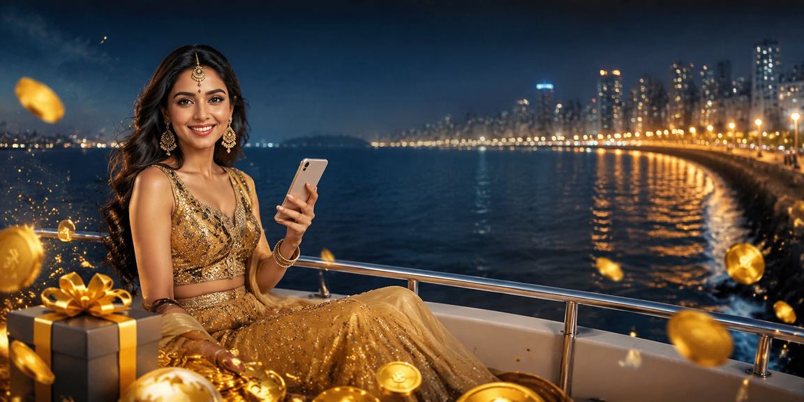 Mumbai Marine Drive Lottery with Traditional Lehenga